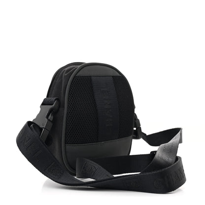 Chanel Canvas Nylon Sport Crossbody Black Green 2 of 12