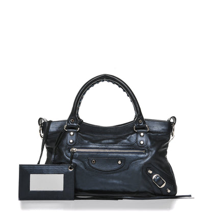 Balenciaga Iridescent Calfskin Classic Hardware First Bleu Mineral 1 of 7