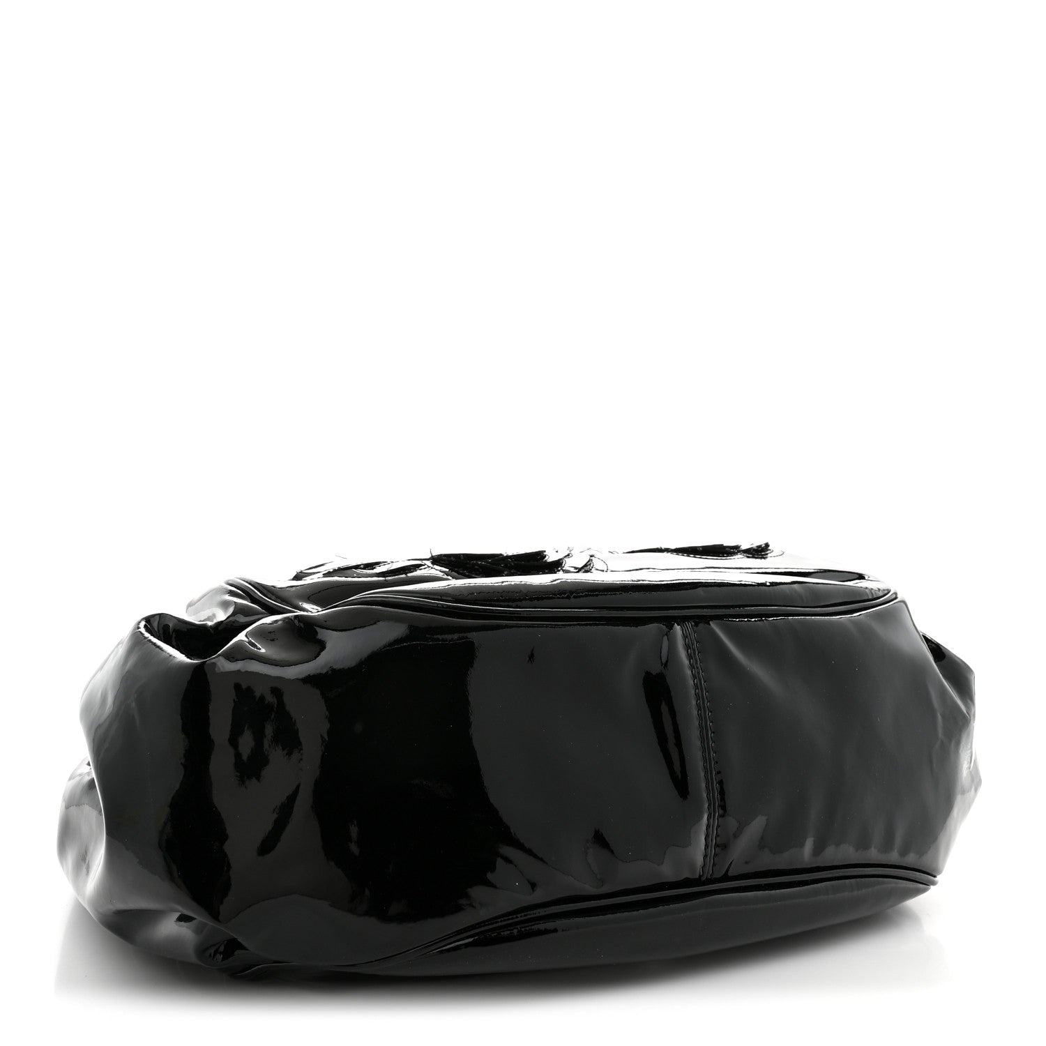 Chanel Patent Camellia Shoulder Bag Black 4 of 11