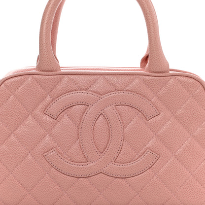Chanel Caviar Quilted Small Bowler Pink 8 of 10