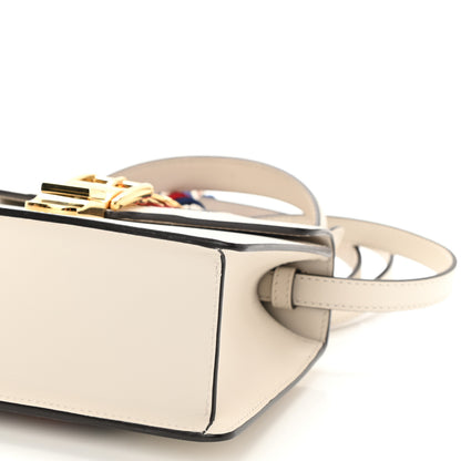 Gucci Calfskin Mini Sylvie Top Handle Bag White 9 of 9