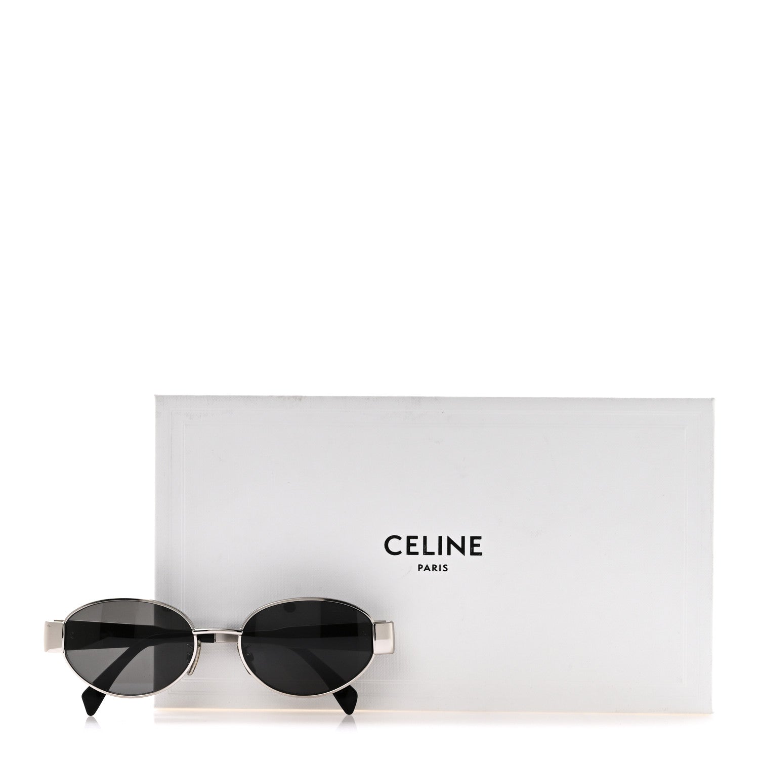 Celine Metal Triomphe 01 Sunglasses CL40235U Silver Black 7 of 7