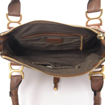 Chloe Calfskin Medium Marcie Satchel Tan 5 of 10