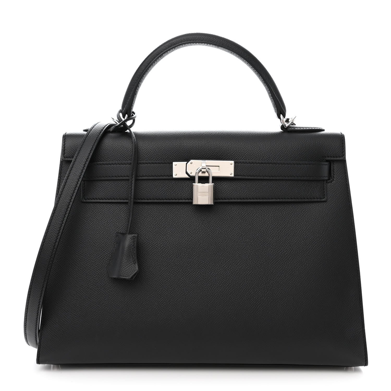 Hermes Epsom Kelly Sellier 32 Black 1 of 11