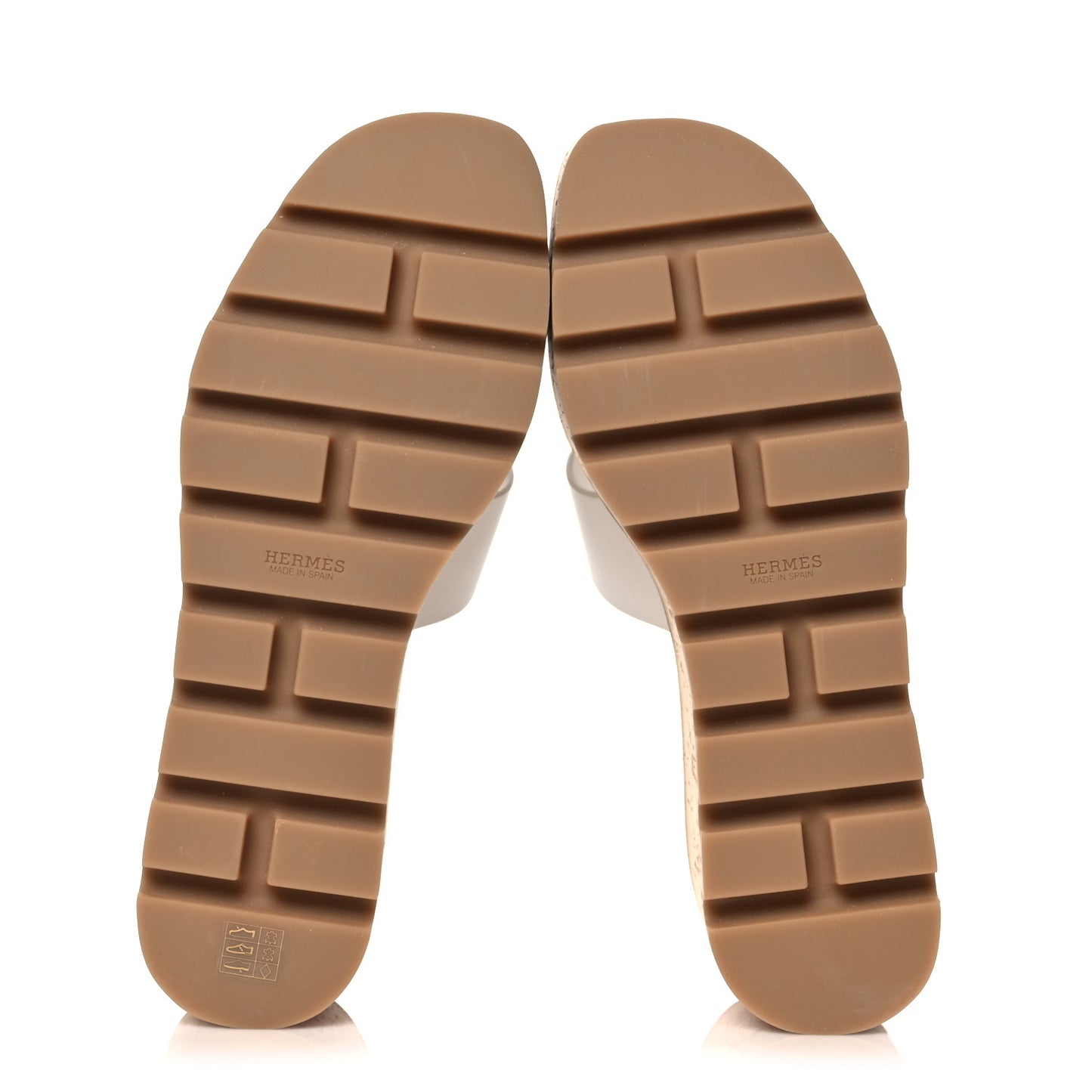 Calfskin Cork Eze 30 Sandals 39 White