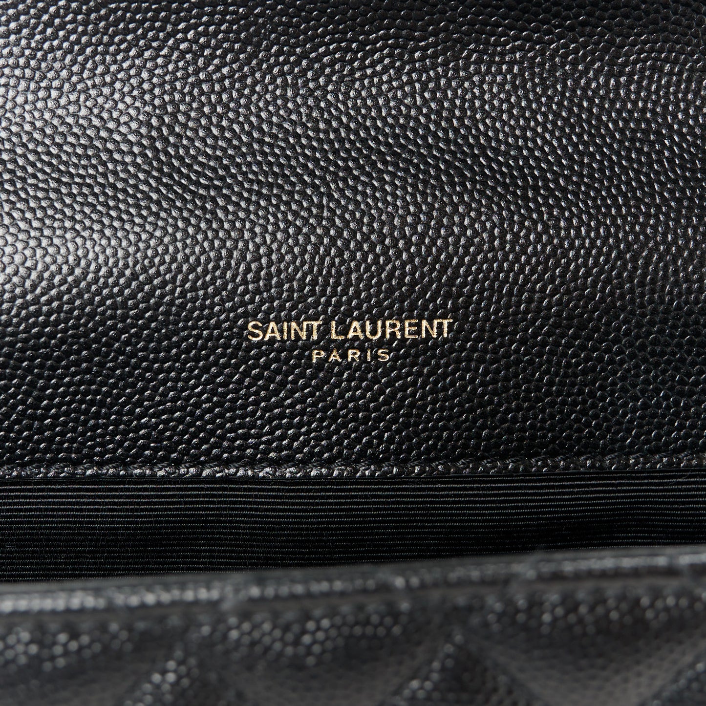 Grain De Poudre Textured Mixed Matelasse Triquilt Medium Monogram Satchel Black