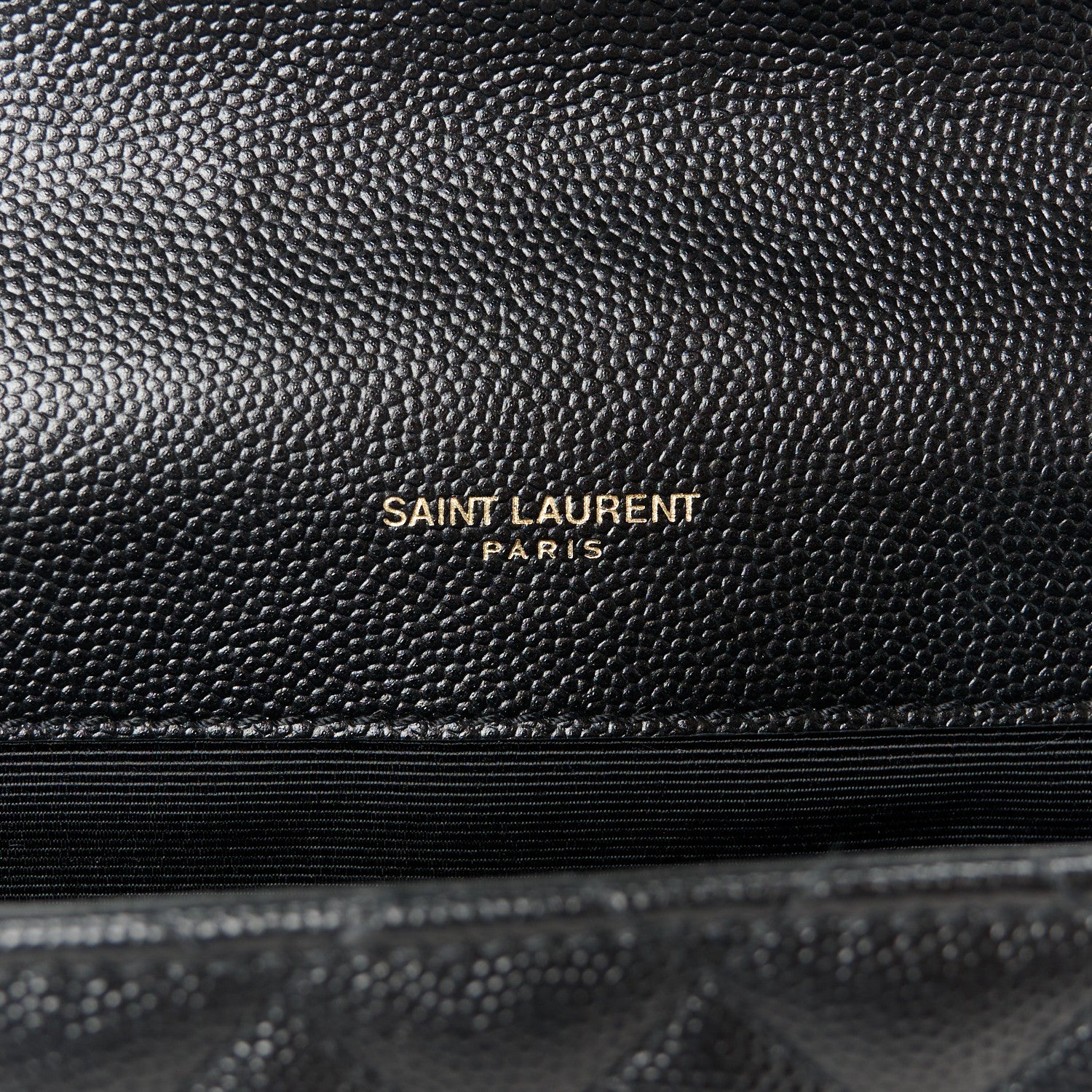 Saint Laurent Grain De Poudre Textured Mixed Matelasse Triquilt Medium Monogram Satchel Black 6 of 11