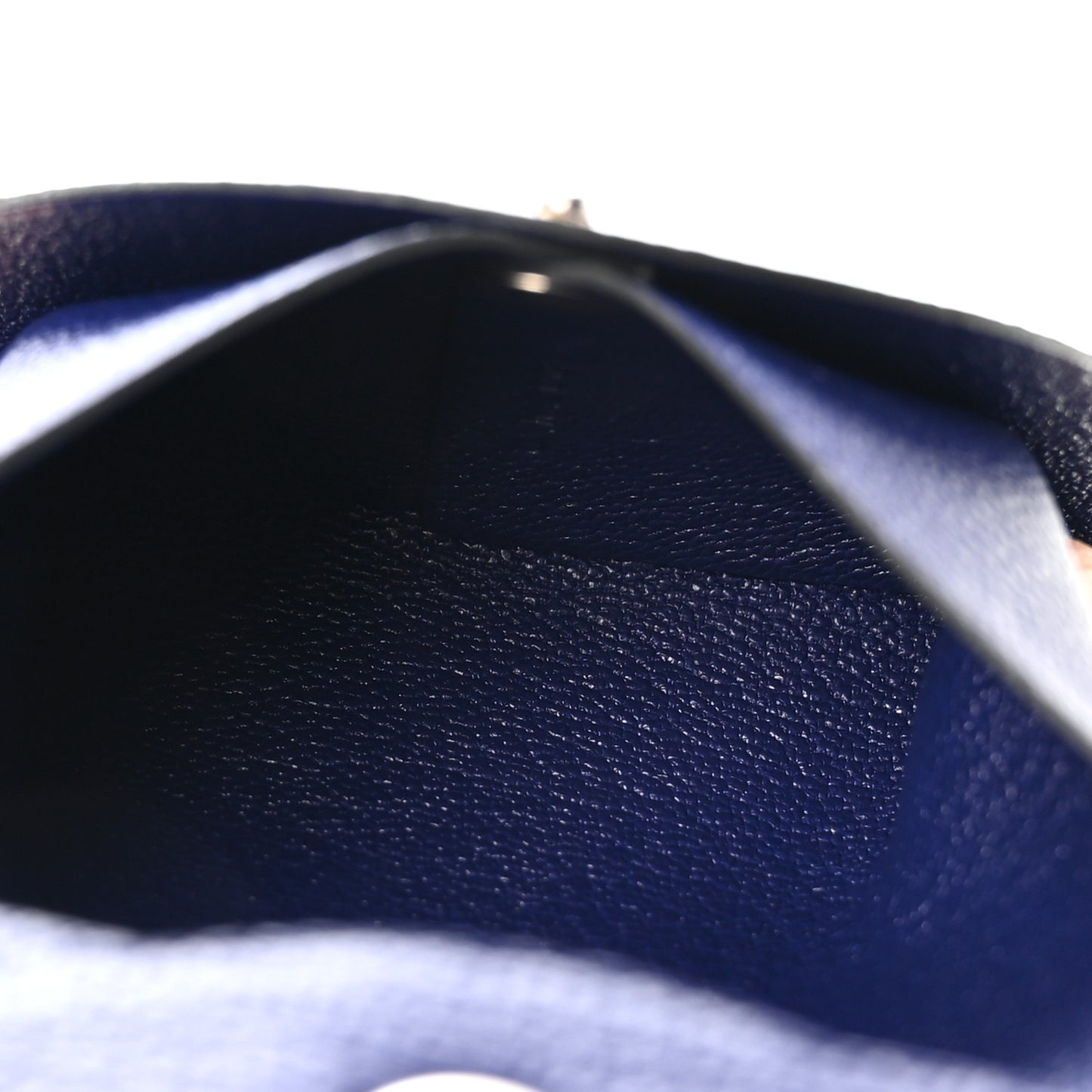 Chevre Mysore Bastia Coin Purse Bleu Encre