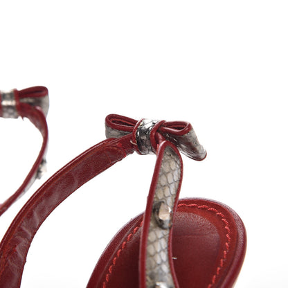 Louis Vuitton Satin Monogram Cherry Blossom Slingback Pumps 40 Red 11 of 14