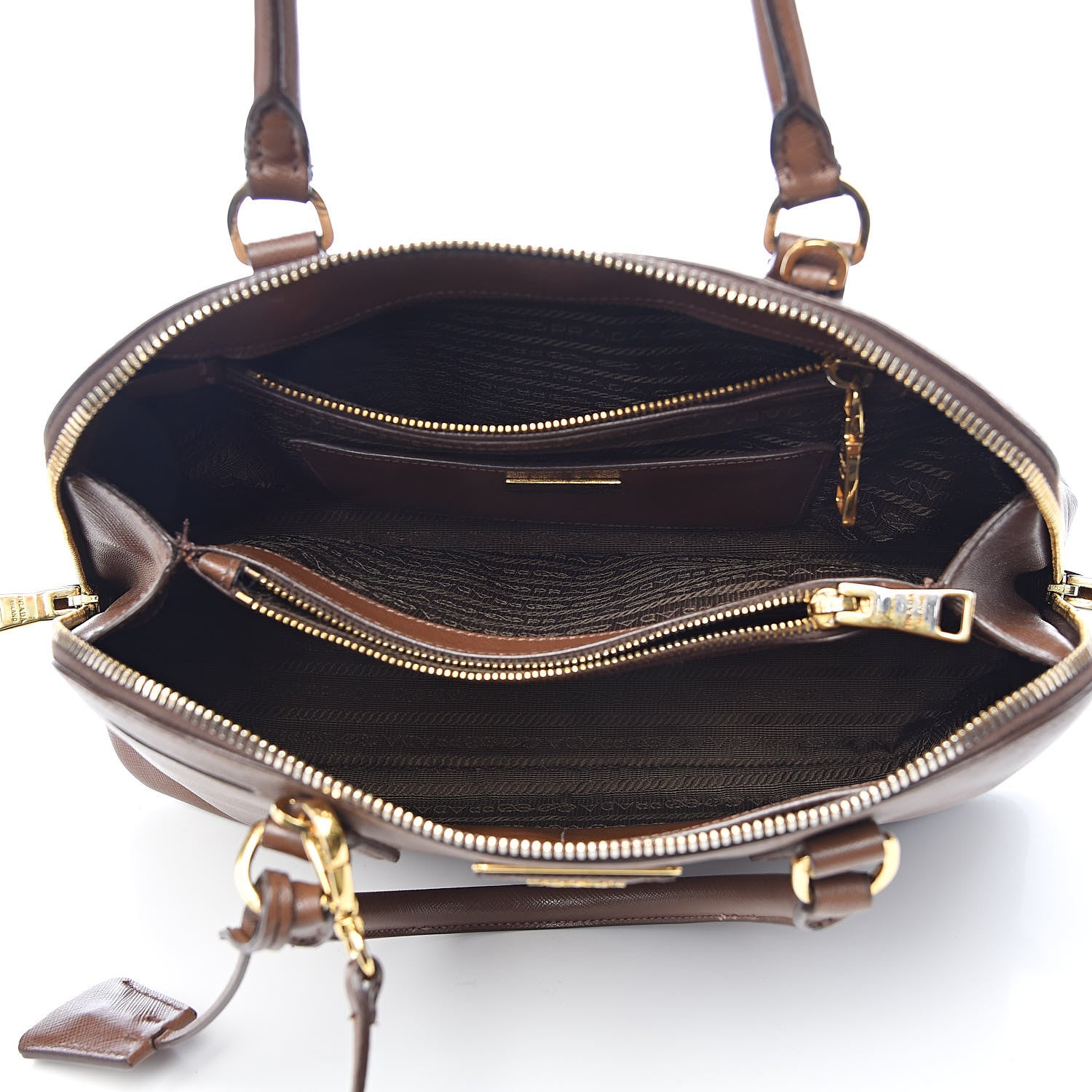 Prada Saffiano Lux Medium Promenade Tote Palissandro 5 of 13