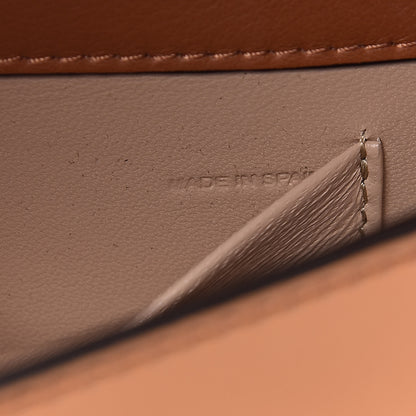 Chloe Spazzolato Sfumato Lambskin Calfskin Small Nile Bracelet Minaudiere Bag Caramel 7 of 10