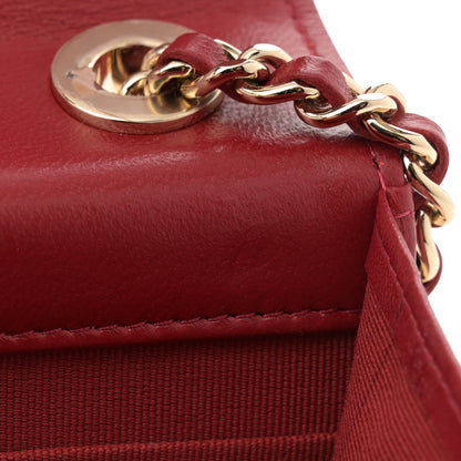 Chanel Lambskin Quilted Trendy CC Wallet On Chain WOC Red 12 of 14