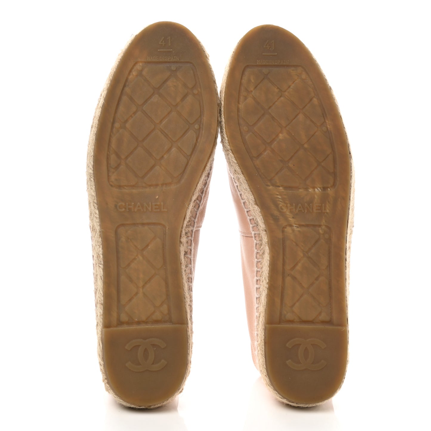 Lambskin CC Espadrilles 41 Beige