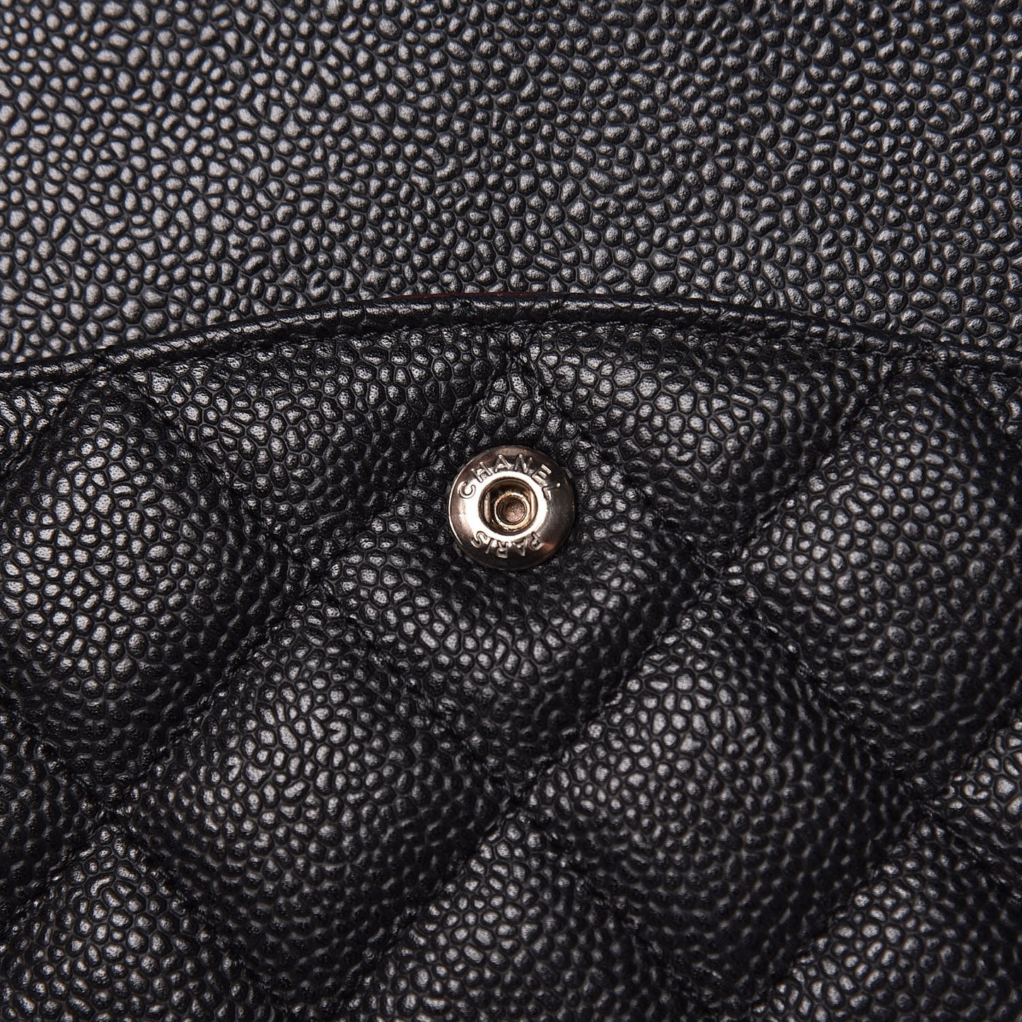 Caviar Quilted Maxi Double Flap Black