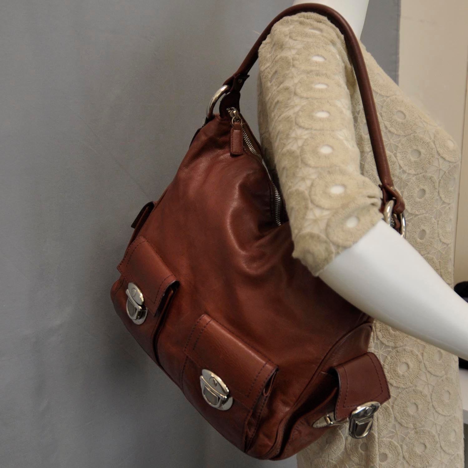 Marc Jacobs Leather Large Multipocket Hobo Bag 2 of 9