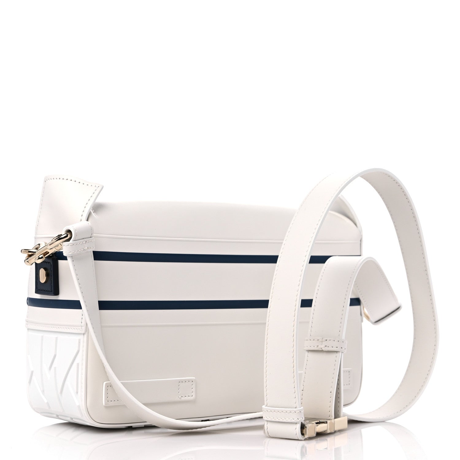 Christian Dior Smooth Calfskin Small Diorcamp Bag White Blue 3 of 8