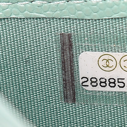 Chanel Caviar Quilted Card Holder Light Blue 7 of 8