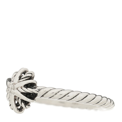 David Yurman Sterling Silver Diamond Petite Starburst Ring 45 3.25 3 of 6