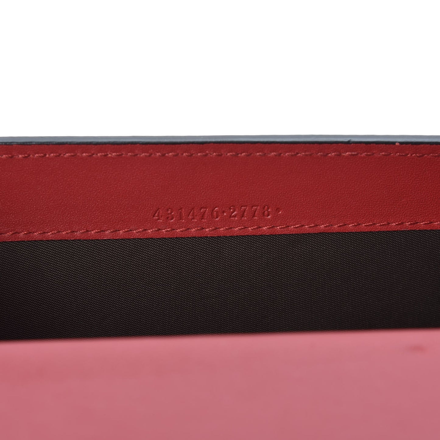 GG Supreme Monogram Mini Peony Pearly Clutch Red