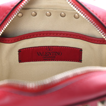 Valentino Garavani Calfskin Rockstud Camera Crossbody Bag Rosso Valentino 7 of 8