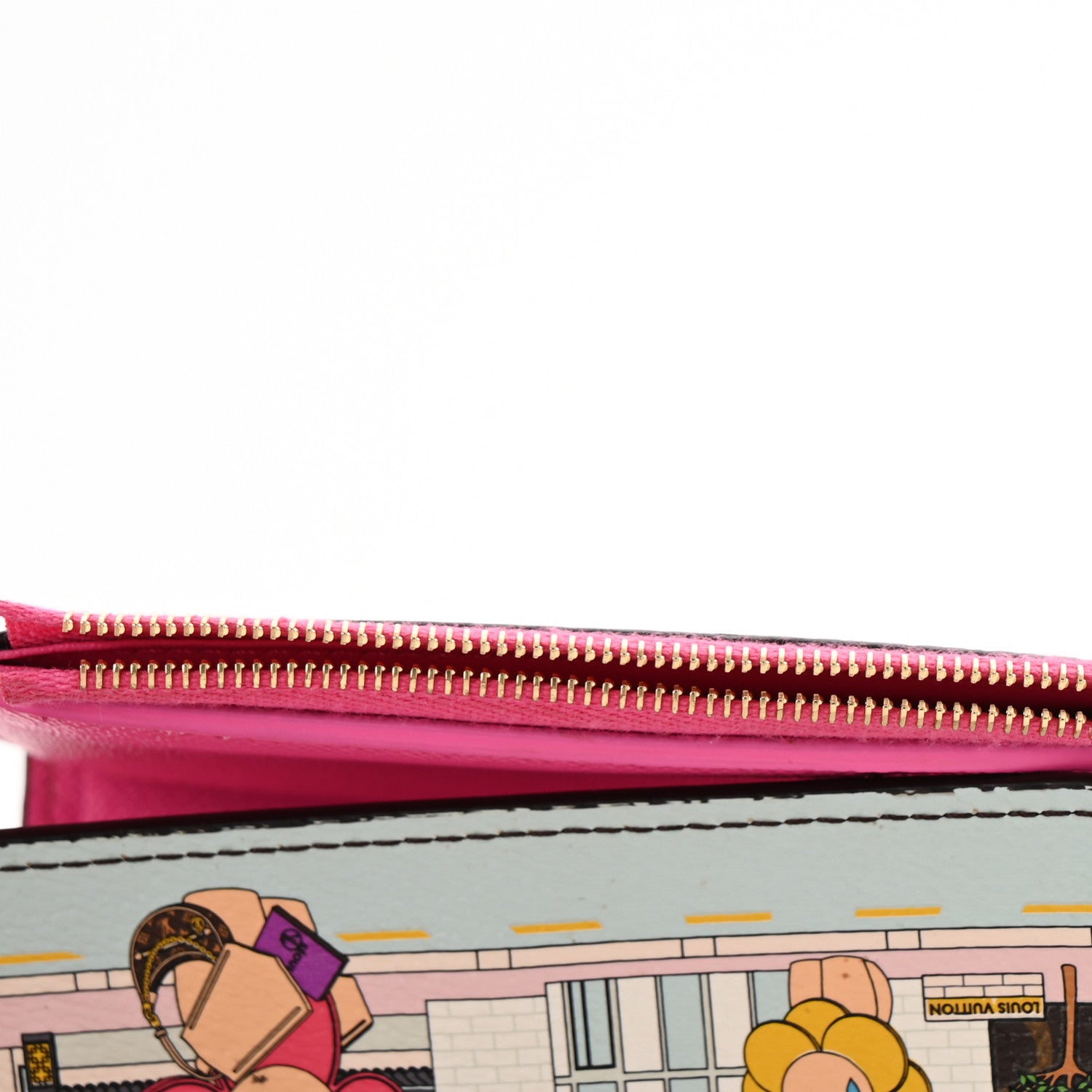 Louis Vuitton Monogram 2022 Christmas Animation Seoul Victorine Wallet Fuchsia 7 of 7