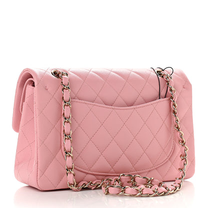 Chanel Caviar Quilted Small Double Flap Pink 3 of 11