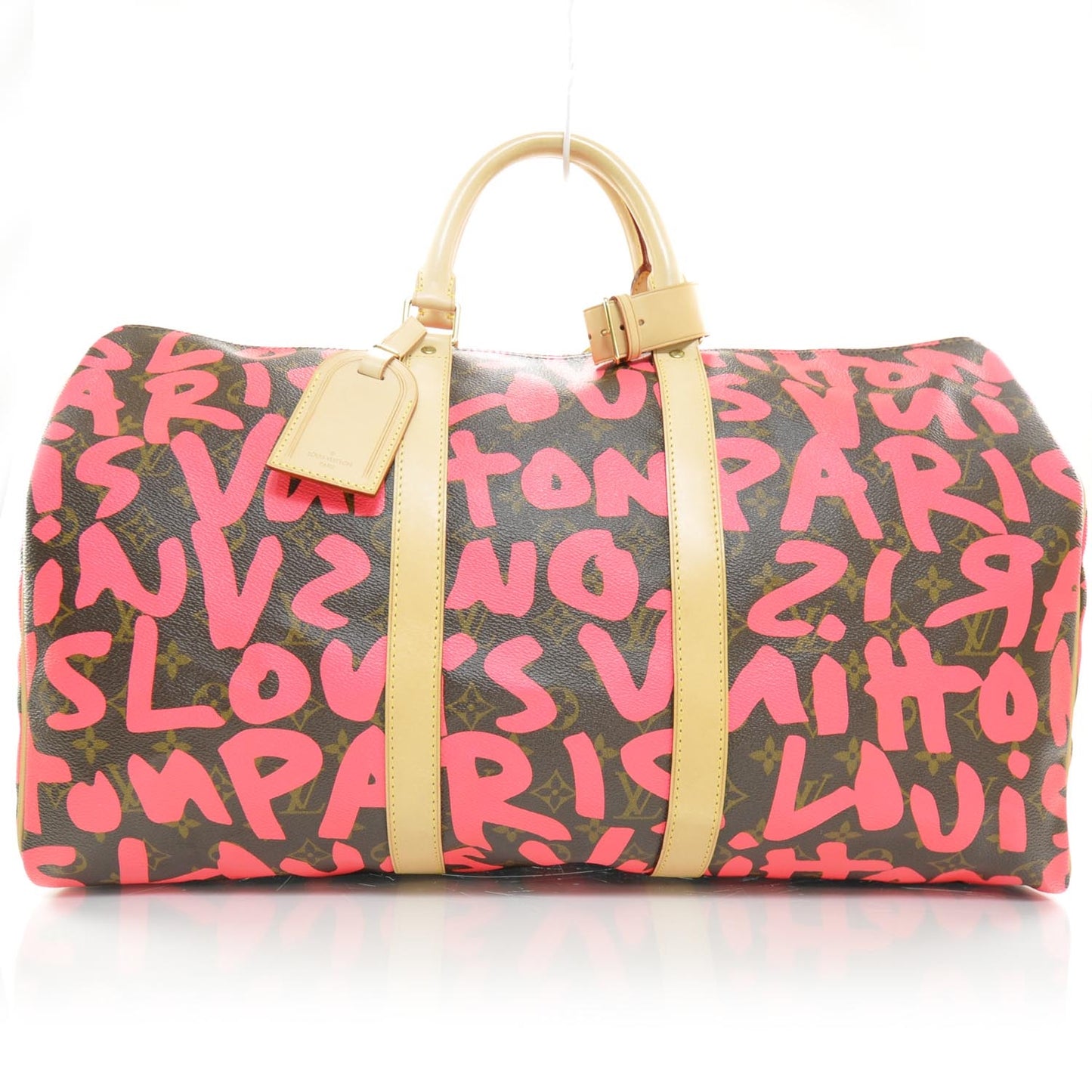 Monogram Graffiti Keepall 50 Fuchsia