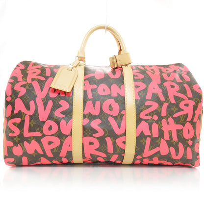 Louis Vuitton Monogram Graffiti Keepall 50 Fuchsia 1 of 8