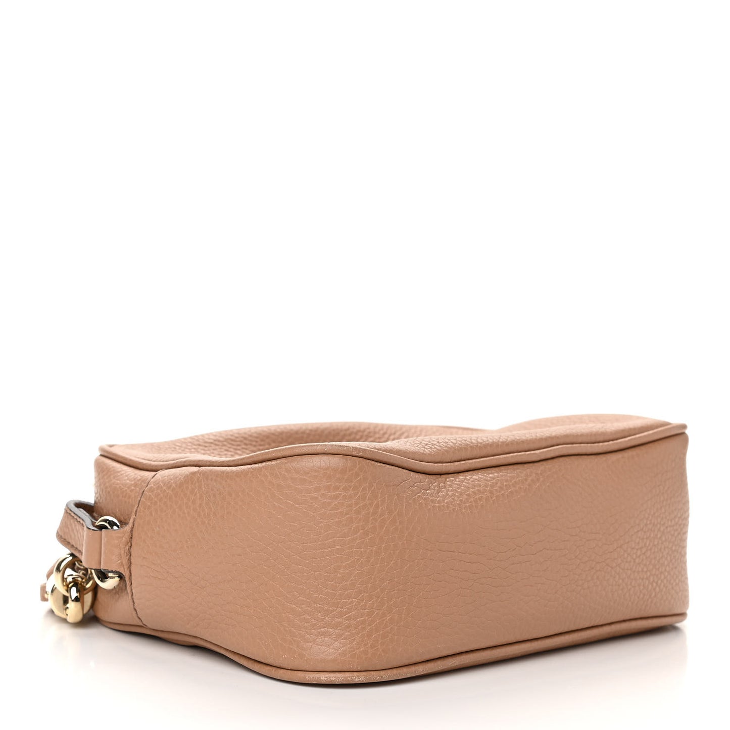 Pebbled Calfskin Small Soho Disco Bag Camelia