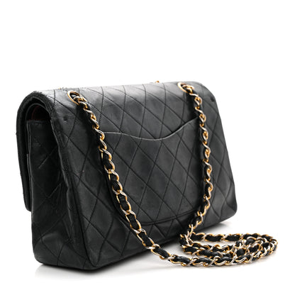 Chanel Lambskin Quilted Medium Double Flap Black 3 of 15
