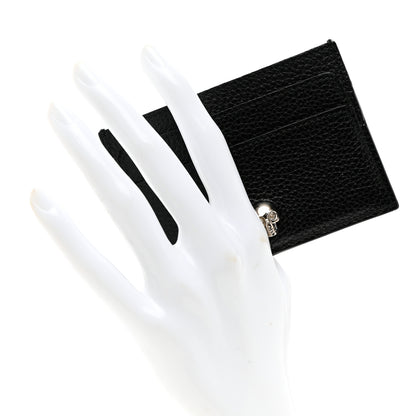 Alexander McQueen Calfskin Skull Card Holder Black 3 of 6