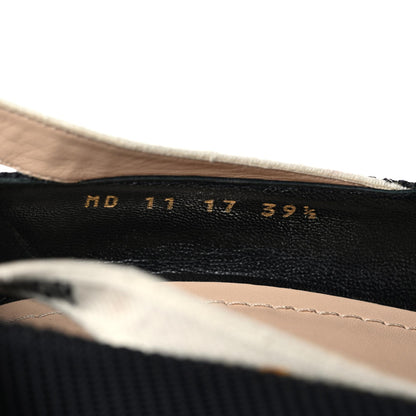 Christian Dior Technical Canvas J'Adior Ribbon Pumps 39.5 Black 6 of 10