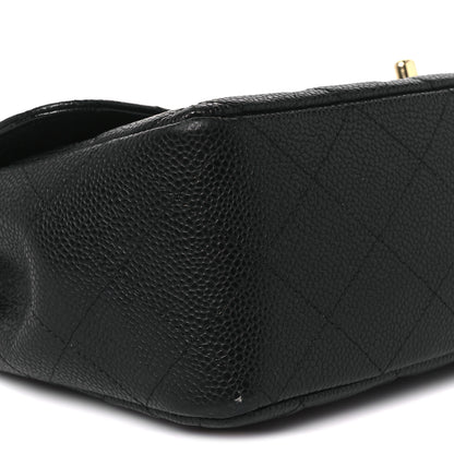 Chanel Caviar Quilted Jumbo Single Flap Black 10 of 11