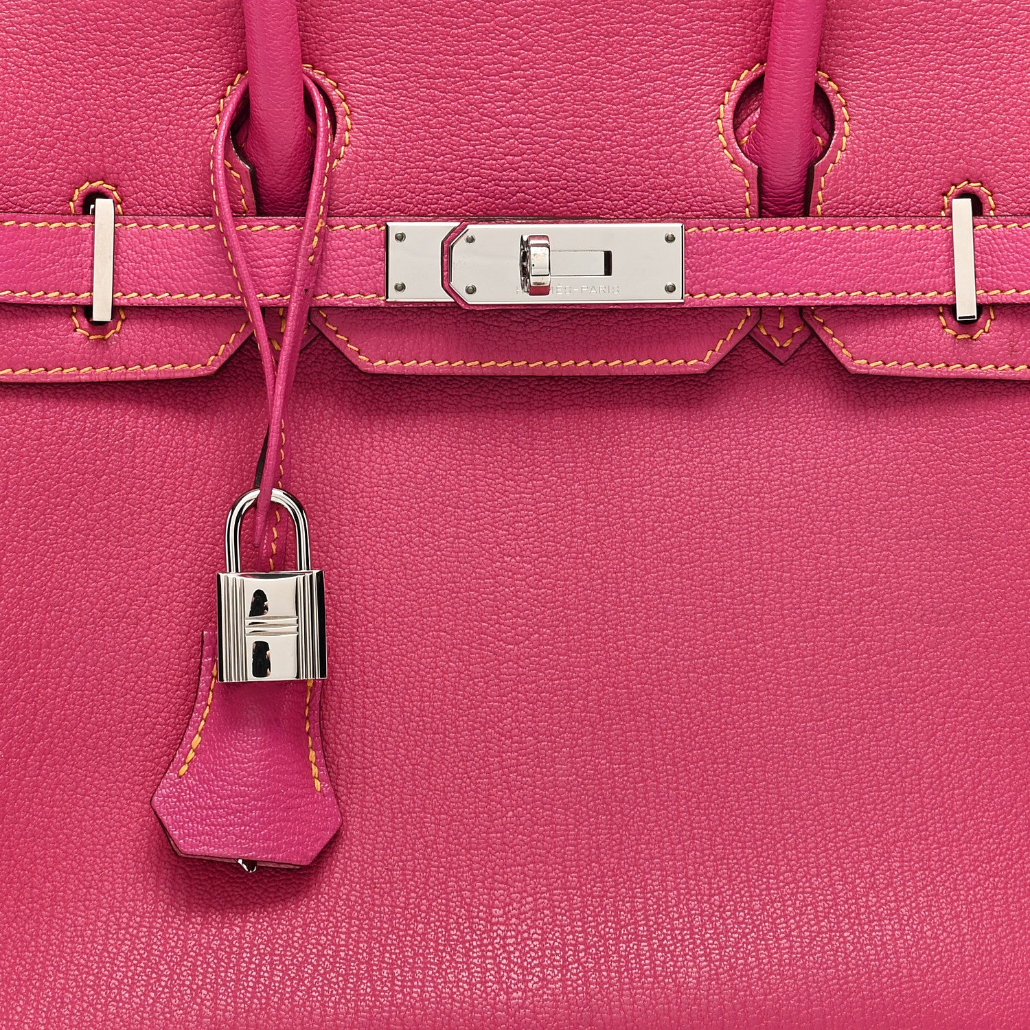 Hermes Chevre Mysore Horseshoe Birkin 30 Rose Shocking Rose Confetti 8 of 11