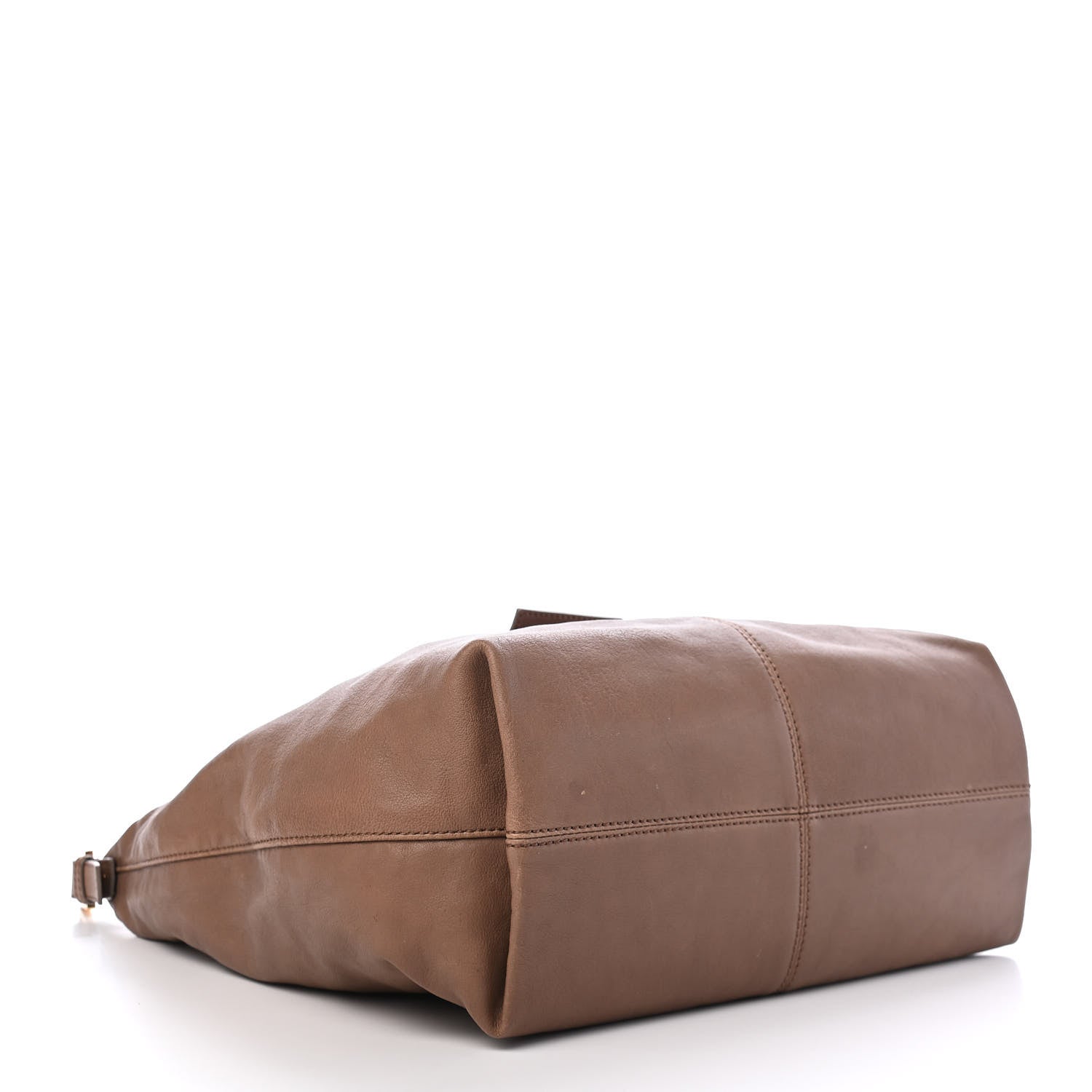 Fendi Metallic Calfskin Forever Hobo Brown 3 of 8