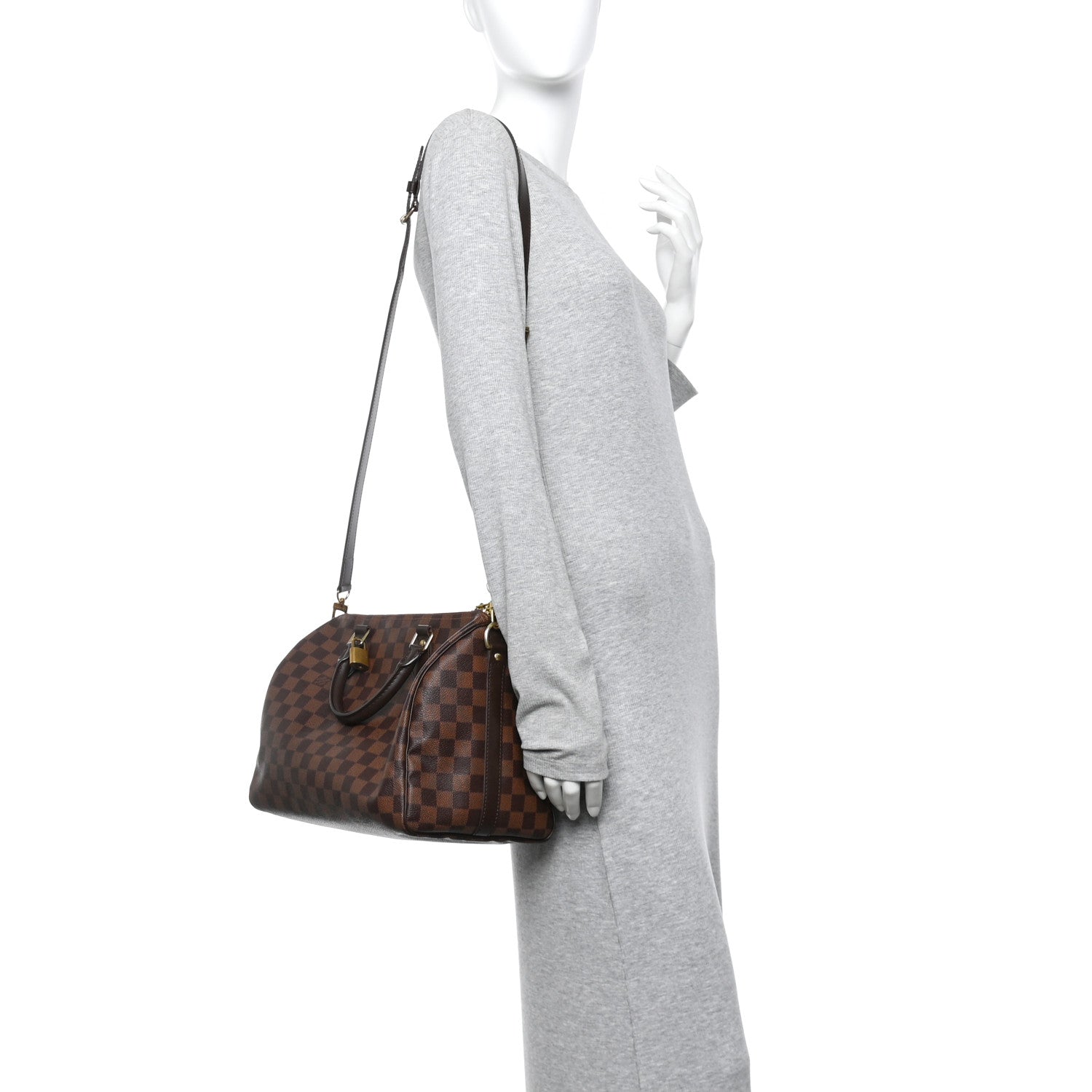 Louis Vuitton Damier Ebene Speedy Bandouliere 30 2 of 10