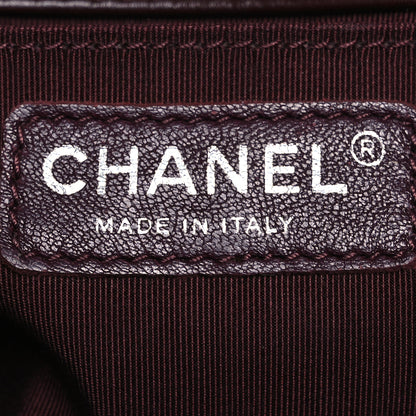 Chanel Calfskin Chevron Quilted Small Boy Flap Burgundy 6 of 10