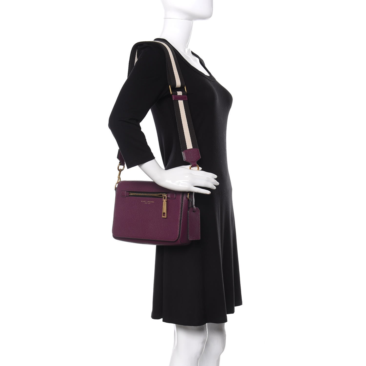 Marc Jacobs Grained Calfskin Small Gotham Shoulder Bag Iris 2 of 10