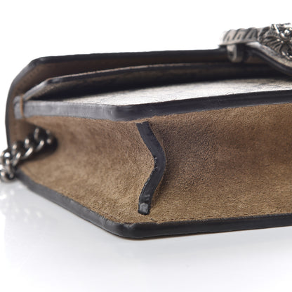 Gucci GG Supreme Monogram Super Mini Dionysus Shoulder Bag Taupe 5 of 9