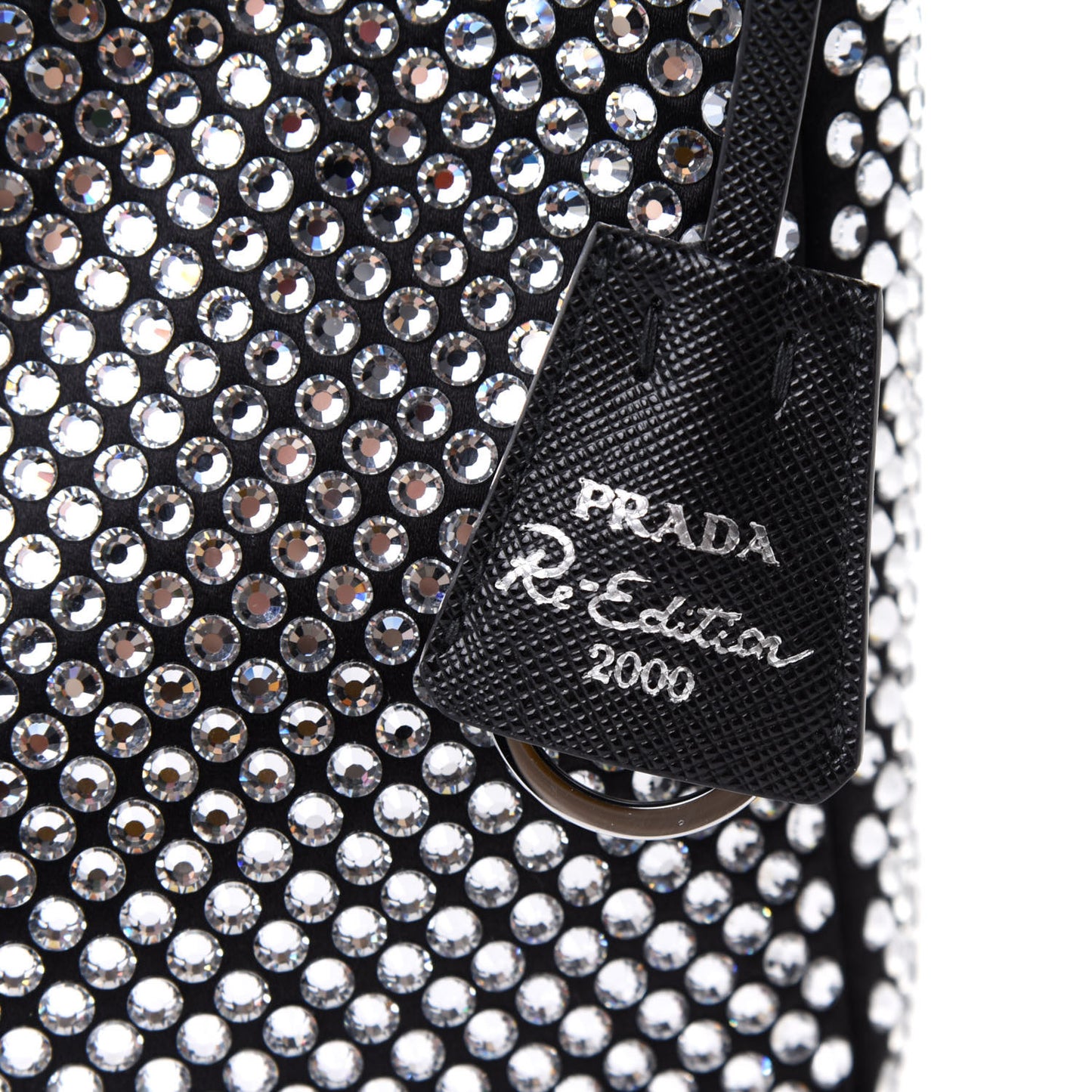 Satin Crystal Mini Re-Edition 2000 Bag Cristal