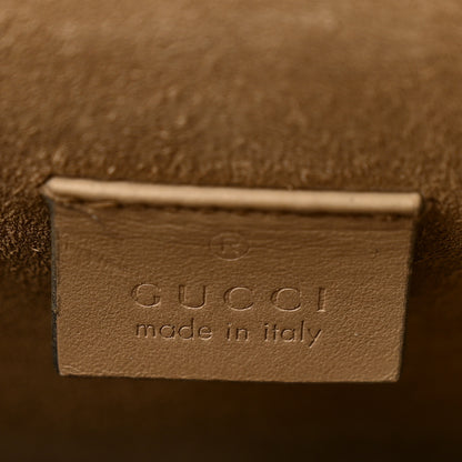 Gucci GG Supreme Monogram Suede Crystal Small Dionysus Shoulder Bag Beige Ebony Taupe 6 of 11
