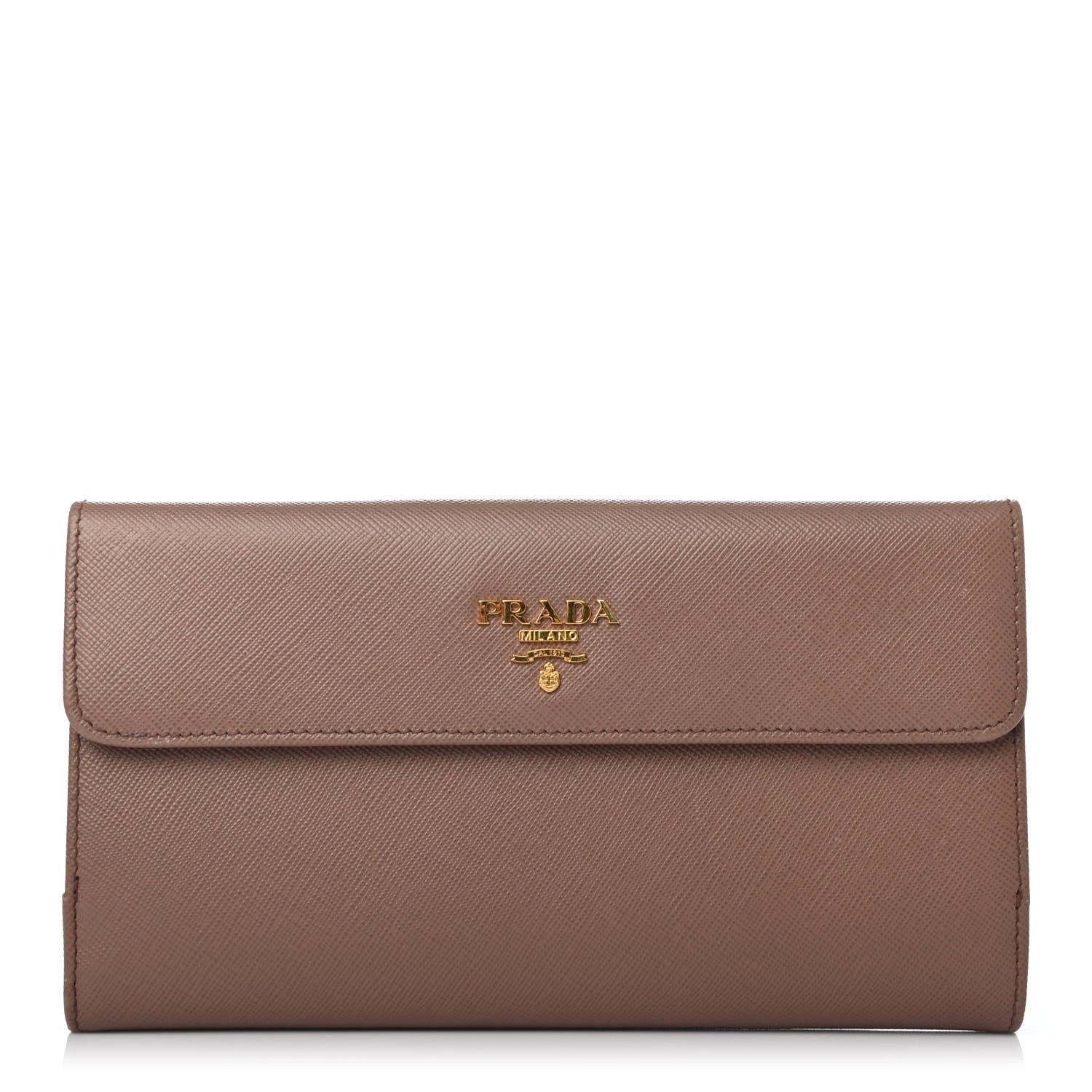 Prada Saffiano Flap Wallet Naturale 1 of 4