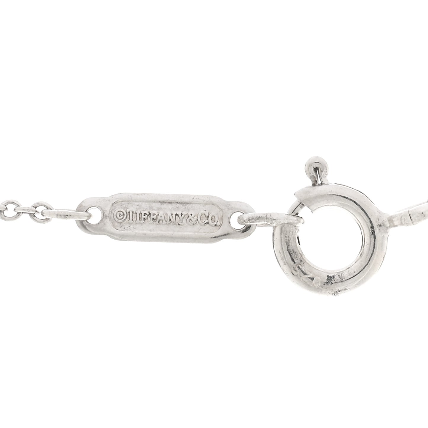 Sterling Silver Return to Tiffany Heart Lock Pendant Necklace
