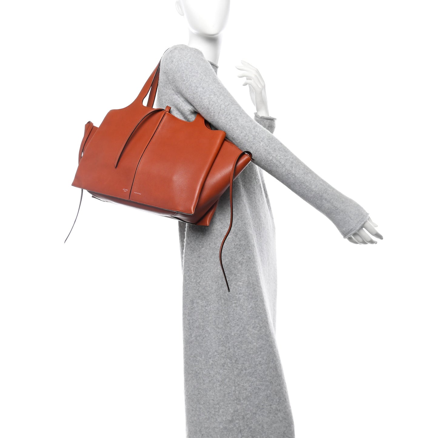 Calfskin Medium Tri-Fold Bag Brick