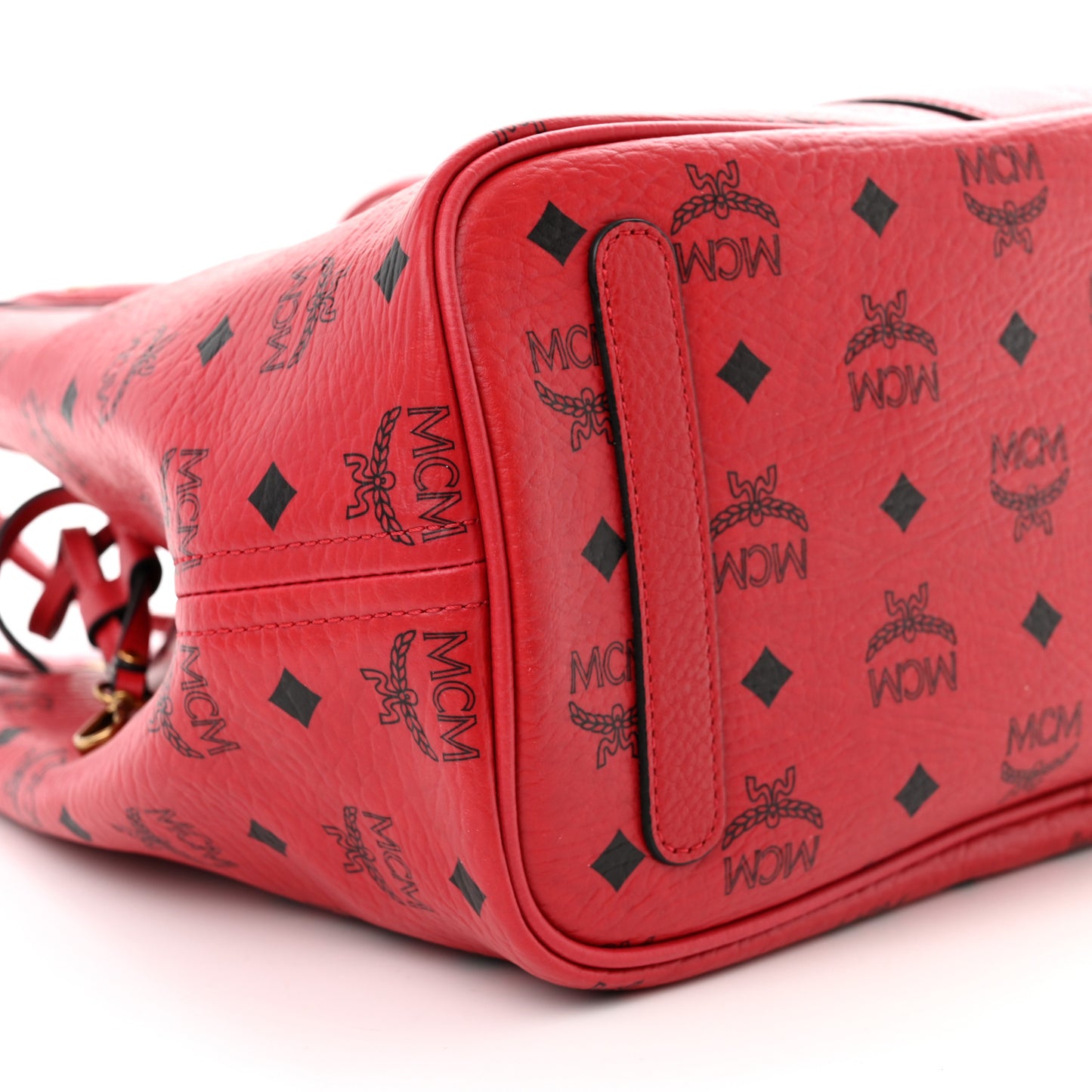 Visetos Medium Liz Reversible Shopper Tote Ruby Red