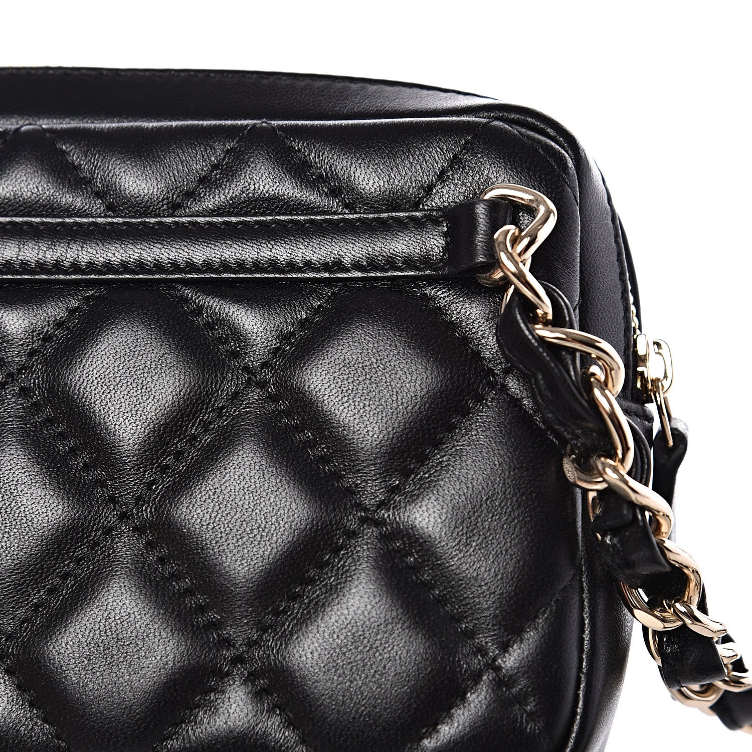 Chanel Lambskin Quilted Waist Bag Black 10 of 11