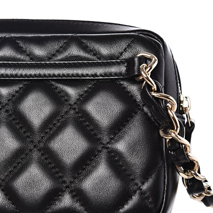 Chanel Lambskin Quilted Waist Bag Black 10 of 11