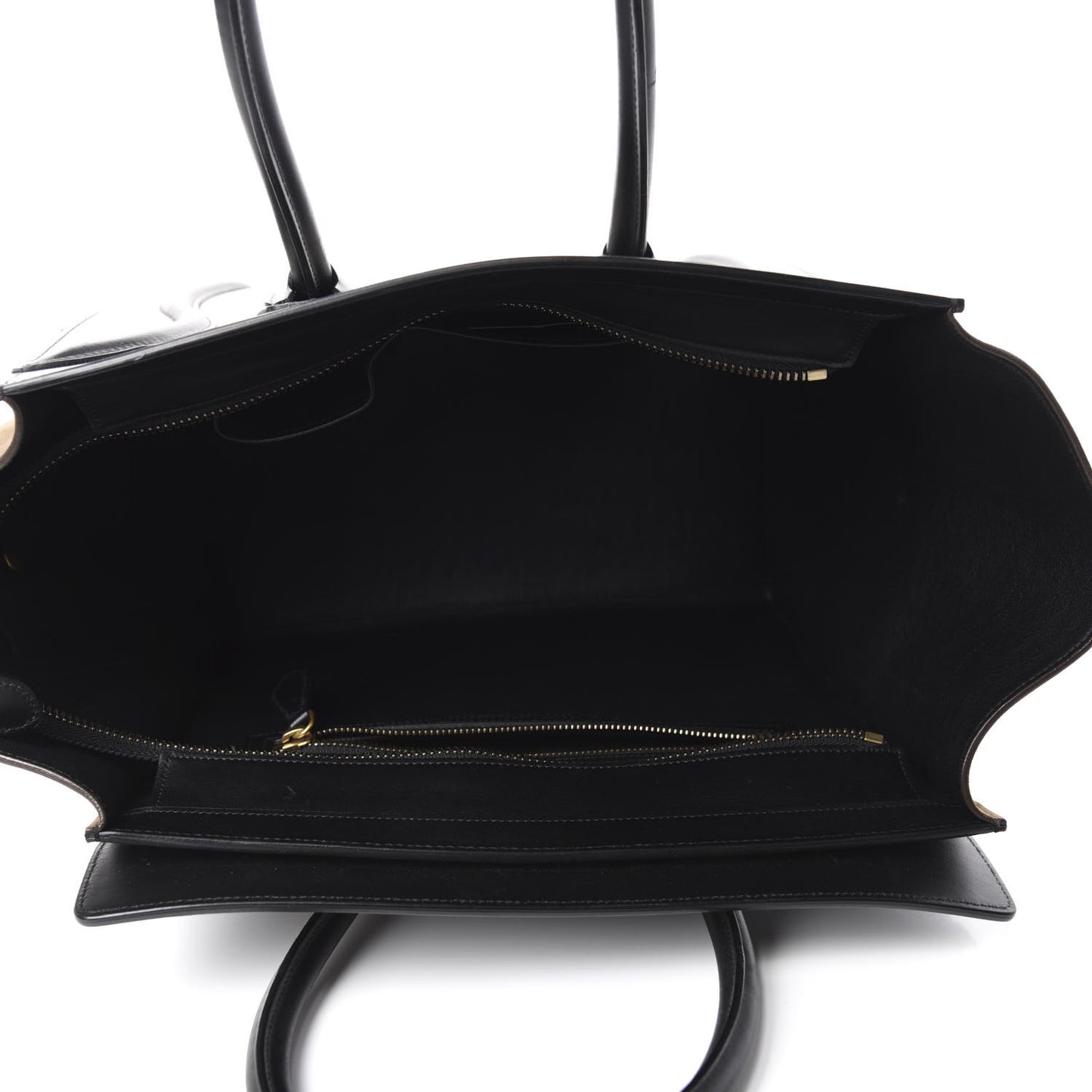 Baby Grained Calfskin Suede Mini Tri-Color Luggage Stone