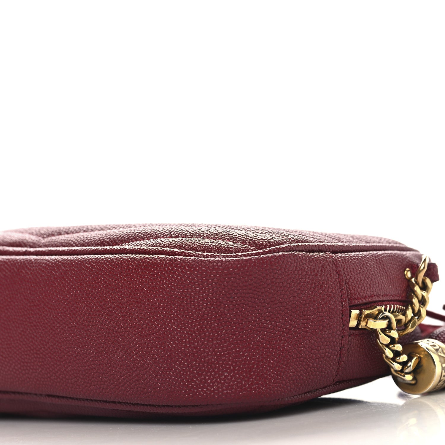 Saint Laurent Grain De Poudre Matelasse Monogram Mini Lou Camera Bag Opyum Red 10 of 11