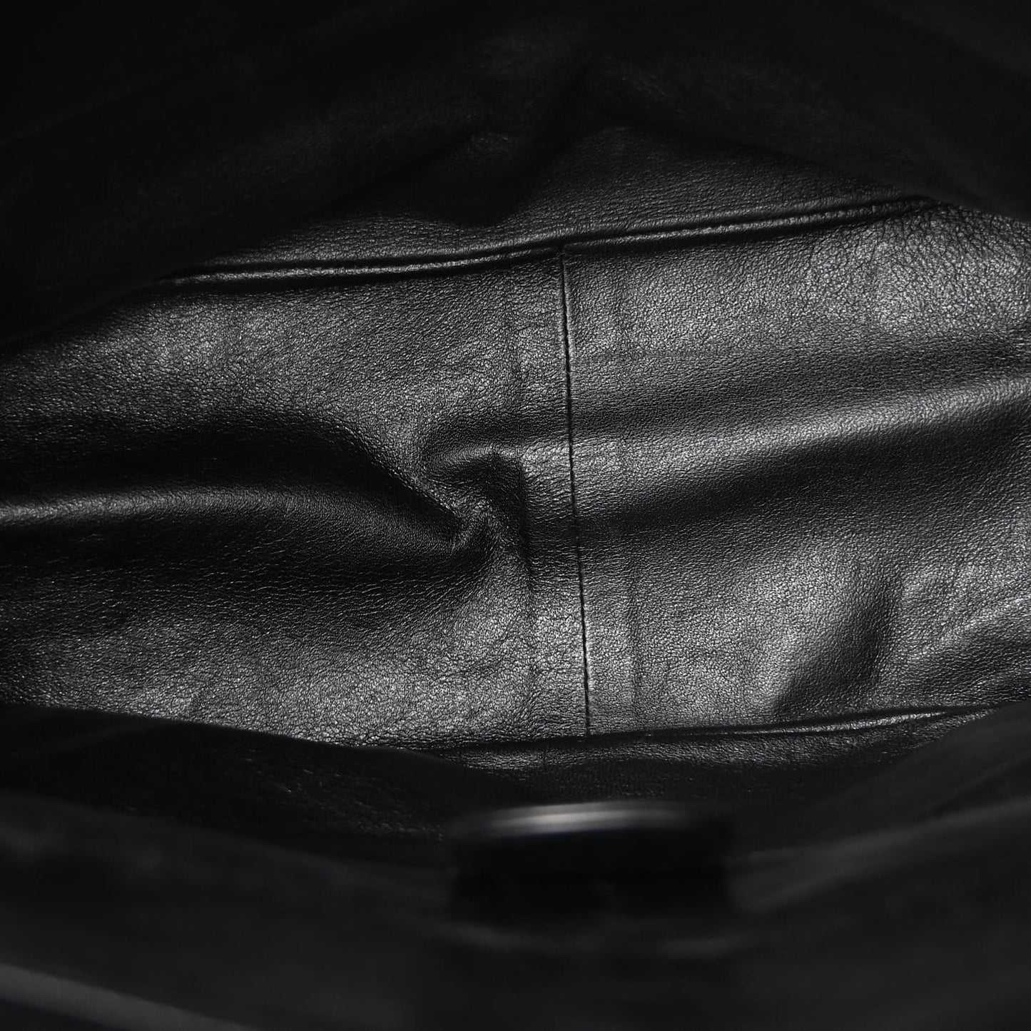 Jersey Chocolate Bar Quilted CC Shoulder Bag Black